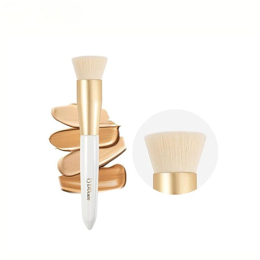 DUcare Flat Top Foundation Brush, Premium Contour Kabuki Brush, Professional Makeup Brush, Densely Packed Bristles, Multi-Purpose Face Buffing Blending Makeup Brushes for Liquid/Cream/Powder
