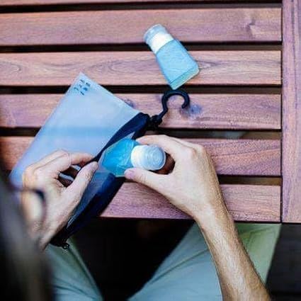 Gravel Travel Bottles 3oz (2-Pack) – Leakproof, BPA-Free, TSA Approved with Label System (Clear & Gray)