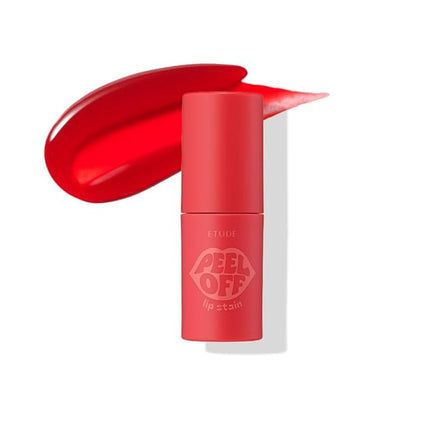 ETUDE Dear Darling Peel Off Lip Stain (Cherry Crack) – Teen girl gifts, Hydrating Hydrogel Tint, Fruity scent, Long Lasting & Waterproof, High Pigment, Easy Peel Off, All‑Day Color Lip Tattoo