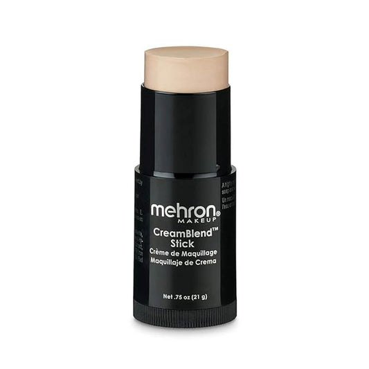 Mehron Makeup CreamBlend Stick | Face Paint, Body Paint, & Foundation Cream Makeup | Perfect for Halloween .75 oz (21 g) (Light 1)