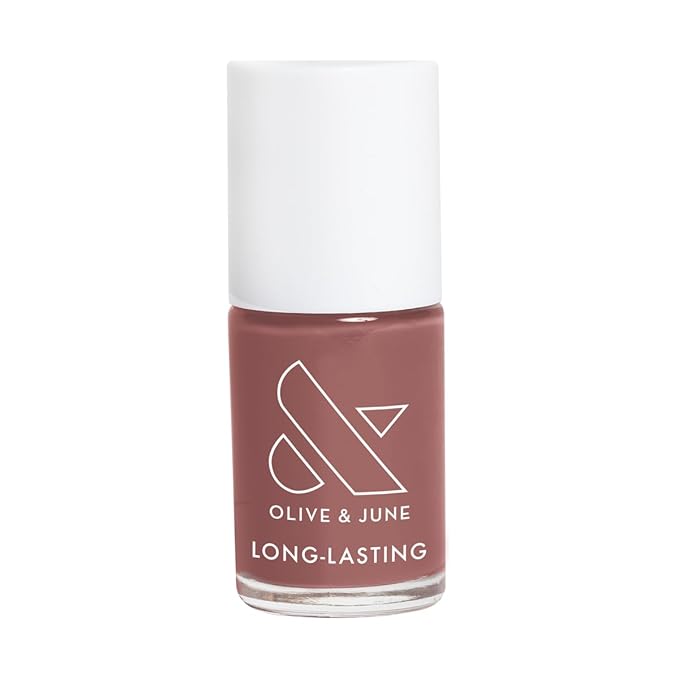 Olive & June Long Lasting Nail Polish | Plump Gel-Like Finish No Lamp Needed | Lasts up to 10 days | Salon-Quality Color at Home | 15-Free Vegan Cruelty-Free Chip-Resistant Shine |Shacket Rose Neutral