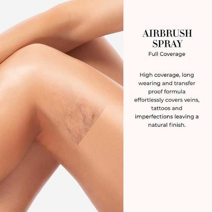 LUMINESS Airbrush Body Coverage - Tattoo Cover Up Makeup - Full Coverage Foundation for Face & Body - Water-Resistant, Long-Wear, Natural Radiant Finish, Warm