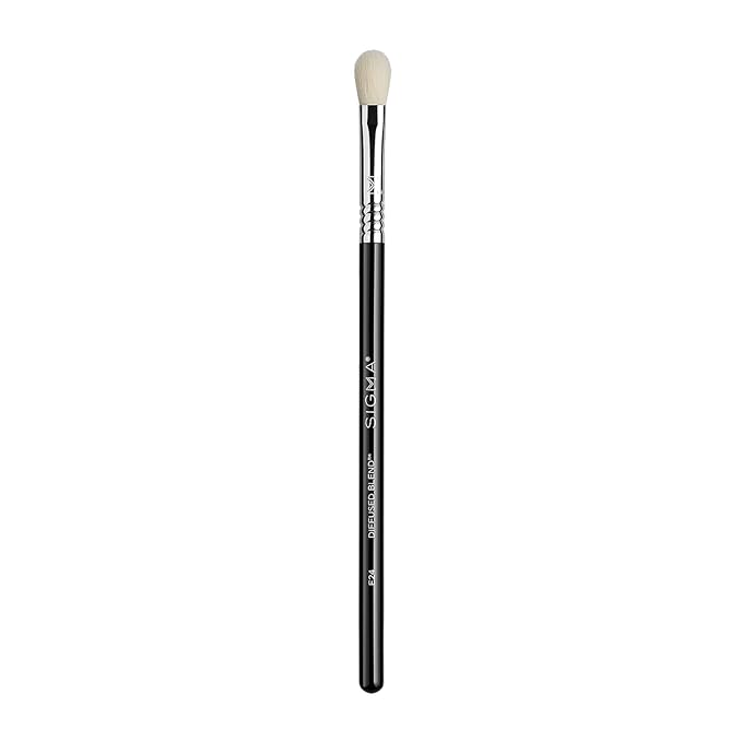 Sigma Beauty Professional E24 Diffused Blending Brush – Professional Eyeshadow Brush for Seamless Eyeshadow Blending, Softens Dramatic Edges & Harsh Lines for a Well Blended Effect (1 Brush)