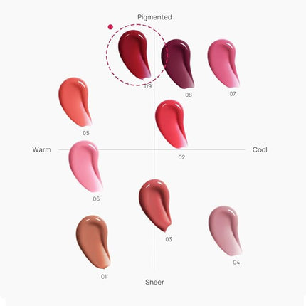 House of Hur Moist Ampoule Blusher with 50% Moisture Essence | Hydrating & Long-Lasting Blush | 0.33 fl. oz. (9 Shades) - Ruby Red