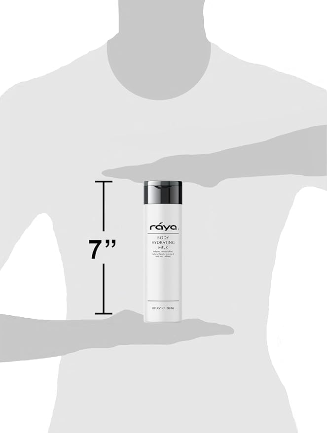 Raya Body Hydrating Milk 8 oz (S-102) | Hydrating, Moisturizing, and Restorative Body Lotion | Rich in Natural Oils, Butters, and Vitamins | Calms and Softens