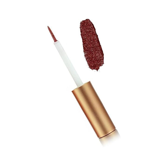 by Dr. Liia Hypoallergenic Eyeliner, Glitter Liquid Eyeliner I Gluten Free and Vegan for Sensitive Skin (16: Earth Brown)