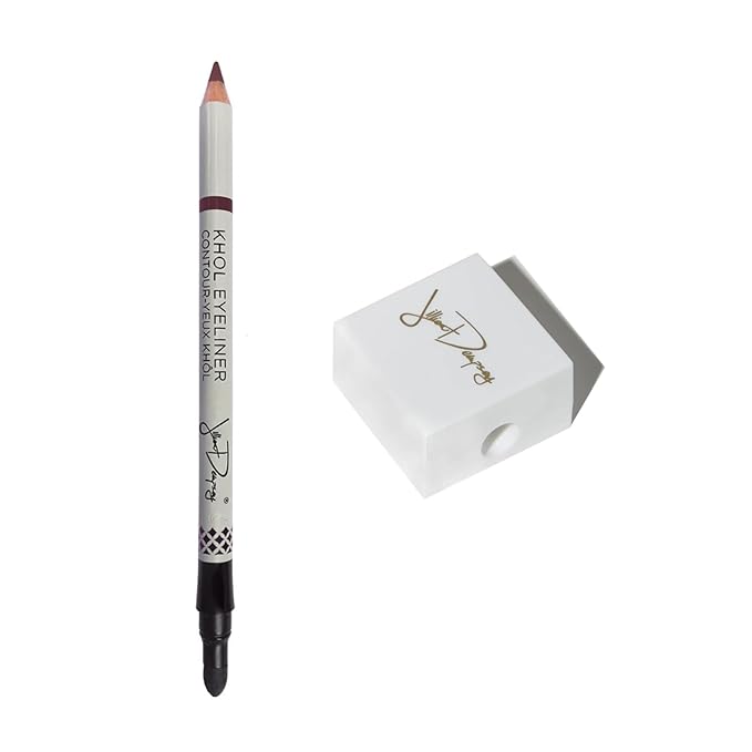 Jillian Dempsey Khôl Eyeliner & Sharpener Bundle: Rich Brown Eyeliner Pencil with Built-In Smudger + Precision Sharpener