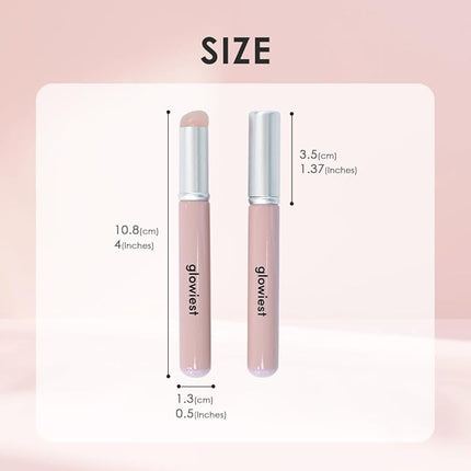Dream Glow Beauty Wand For Face | Makeup Application, Beauty Tool for Skin Care, Silicone Tip, Elastic Brush (Clear)