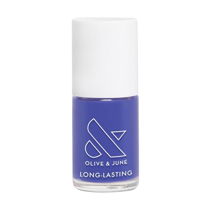 Olive & June Long Lasting Nail Polish | Plump Gel-Like Finish No Lamp Needed | Lasts up to 10 days | Salon-Quality at Home | 15-Free Vegan Cruelty-Free Chip-Resistant Shine | House of O&J Regal Purple