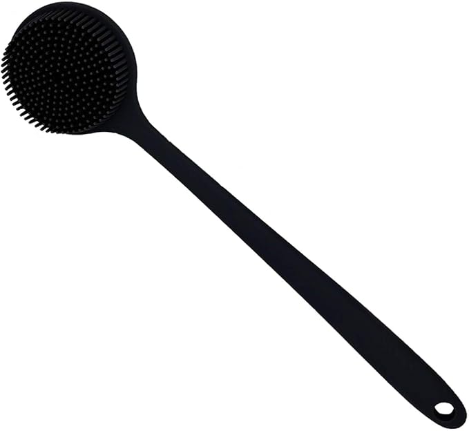 Silicone Body Scrubber, Long Handle Back Scrubber for Body, Shower Srush Back Brush Body Exfoliator
