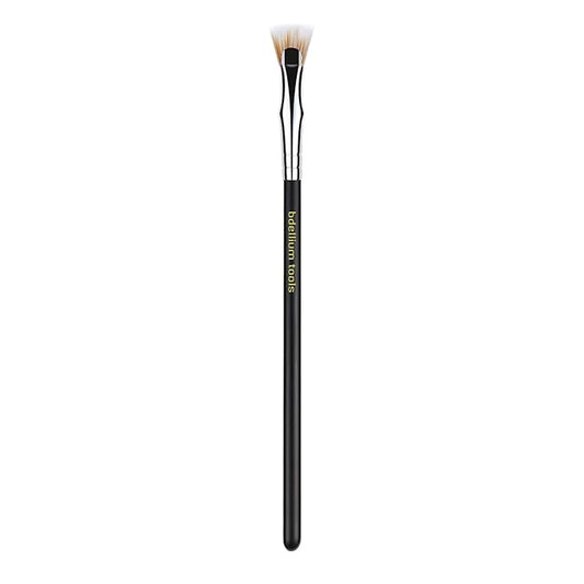 Bdellium Tools Professional Makeup Brush - Maestro Series 730 Bent Mascara Fan - With Soft Synthetic Fibers, For Applying Mascara (Black, 1pc)