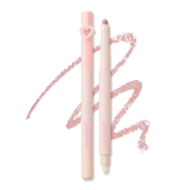 Peripera MOOD IN SHADE EYE STICK, Built-In Applicator (Brush), Smudge-Proof, Easy Application, Creamy Matte Texture Eye Shadow Stick (M02 ROSY NATION)