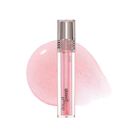 ETUDE Glaze Plump Gloss - Aurora Pink | Korean Lip Plumper, Volumizing Glaze, Vegan Certified, Shimmer, Glittering Daily Makeup. Sparkling Blue, Korean Makeup, Kbeauty, Perfect for Gift