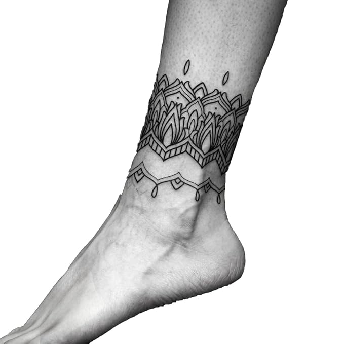 Large Temporary Tattoos Women Temporary Neck Tattoos Temporary Realistic Flower Chest Tattoo for Adults (Temporary Tattoos Sticker 57)