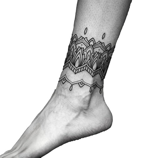 Large Temporary Tattoos Women Temporary Neck Tattoos Temporary Realistic Flower Chest Tattoo for Adults (Temporary Tattoos Sticker 57)