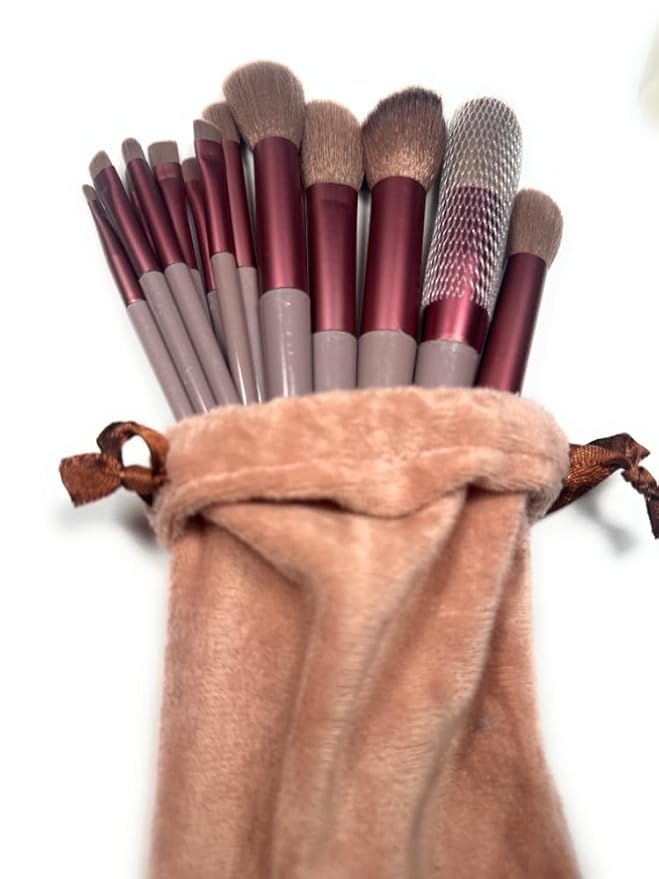 13-Piece Makeup Brush Set – Professional Soft Synthetic Brushes for Foundation, Blush, Eyeshadow