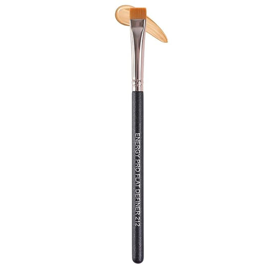 ENERGY Flat Eyeliner Brush-Eyebrow Shaping & Brow Definer Makeup Thin Concealer Brush for Liquid Cream Gel Wax Cosmetics, Vegan Synthetic Bristles with Precision