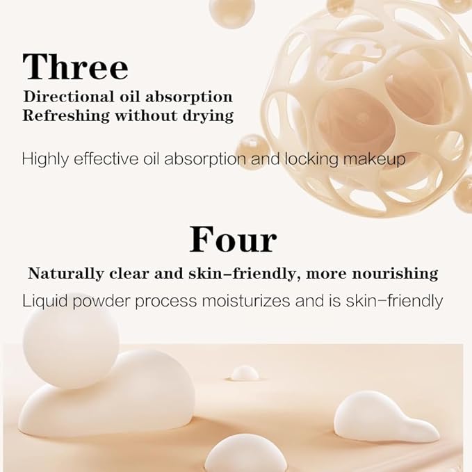 Venrock Soft Velvet Pressed Powder Long-lasting oil control,Natural lightweight finish,Gentle and non-irritating Brightens skin tone Quick touch-ups,Blurs pores,Concealing (01#Natural, 0.23 oz)