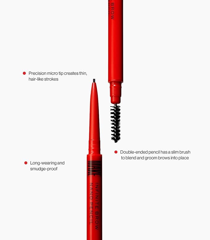 MAKE Beauty Nano Brow, Micro Eyebrow Pencil. Long-Lasting Smudgeproof Eye Brow Makeup for Hairlike Lines. Precision Liner for Natural-Looking Eyebrows - Shade, Warm Taupe