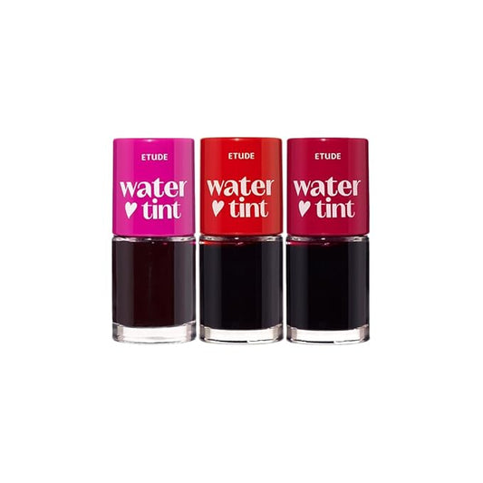 ETUDE Dear Darling Water Tint 3 SET (Strawberry Ade, Cherry Ade, Red Grapefruit Ade, 9g*3) | Vivid Color Lip Stain with Moisturizing Weightless & Non-sticky Finish | Korean Makeup, Perfect for Gift