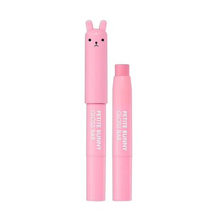 TONYMOLY Petit Bunny Lip Gloss for Women, Easter Basket Stuffer – Long-Lasting Korean Lip Crayon, Vitamin E Enriched, Hydrating & Moisturizing Gloss for Soft, Juicy Strawberry Lips