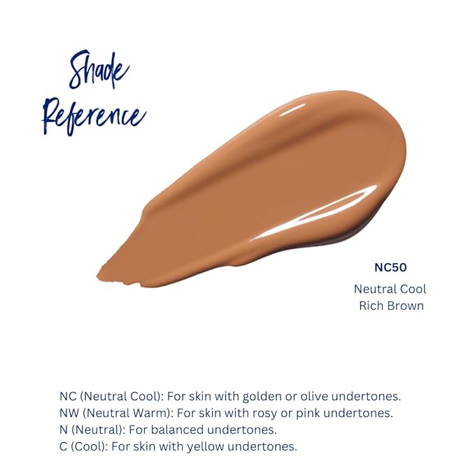 Best Bronze Bombshell Body Makeup - Tattoo Cover Up Makeup & Body Foundation Waterproof - Tattoo Concealer Waterproof for Scars, Varicose Veins Cover Up & Leg Foundation (NC50 Rich Brown)