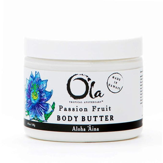 Passion Fruit Body Butter – Moisturizing with Pure Coconut Oil and Hawaiian Plant Extracts - Ideal for Dry Skin - 5.6oz
