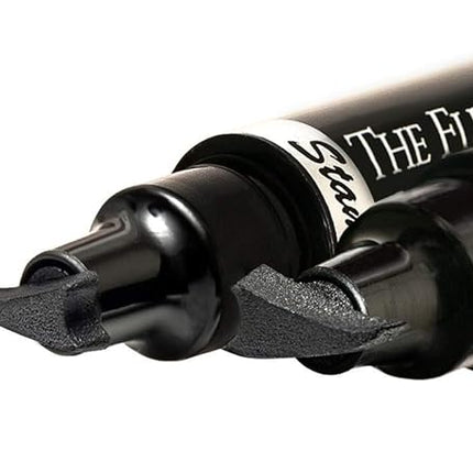 The Flick Stick Winged Eyeliner Stamp For Quick and Easy Cat Eye Makeup, SmudgeProof & Waterpoof Eye Liner Cat Eye Stencil Makeup Tool, Wingliner, Liquid Eyeliner Pens (12mm Vintage, Midnight Black)