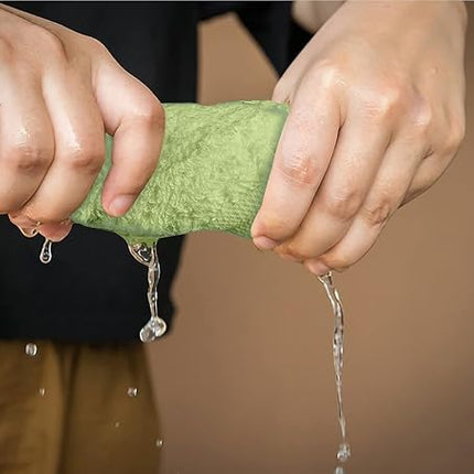 Softolle 100% Cotton Washcloths 60 Pack (12x12 Inches) Soft, Highly Absorbent Washcloth, Face Towels, Wash Cloths for Face, Ring Spun, Bulk Pack (Sage Green)