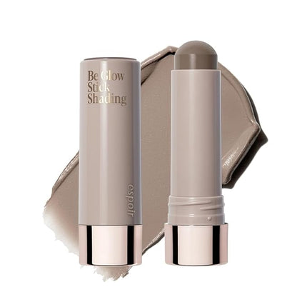 Espoir Be Glow Shading Stick Contour #2 Cool Gray│Creamy Solid Texture & Smooth Gliding on Face with Hyaluronic Peptide, Well-Blending and Seamless Contouring for Daily Makeup, Natural Color