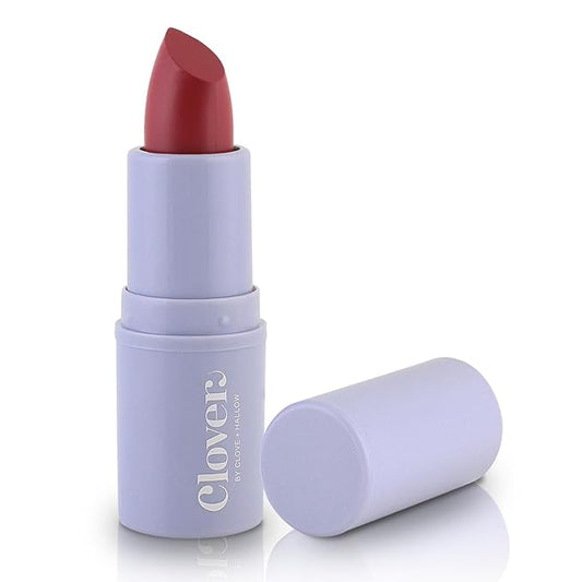 Clover Comfy Matte Lipstick | Non Drying Lipstick, Moisturizing And Lightweight, High Pigmented Lipstick | Cruelty-Free & Vegan Lip Makeup | Shade - Blissful