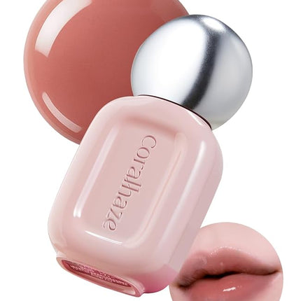 Dew Drop Tint #206 Toffee 4.5g, Glossy, Lightweight Lip Stain, Glass-Like, High Shine, Moisturizing Lip Oil, Long Lasting Color, Hydrating Gloss, Dewy Finish, Korean Beauty Makeup