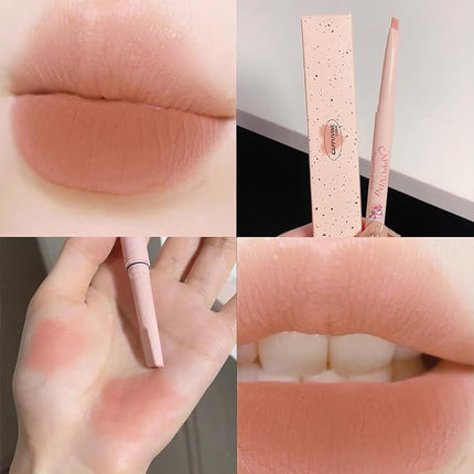 Petansy Matte Lip Liner Pencil Set 5 Colors Smooth Lip Liner Long-Lasting Waterproof Nude Liner Pencil for Defining & Filling Lips