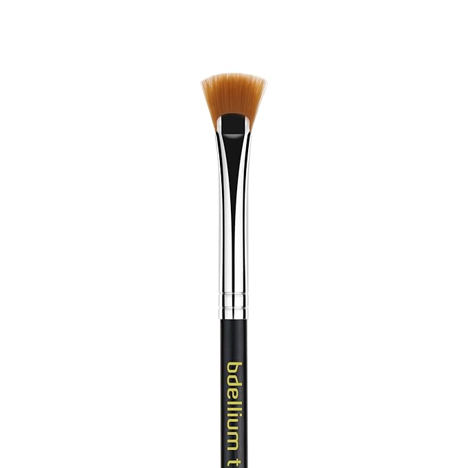 Bdellium Tools Professional Makeup Brush - Maestro Series 732 Mascara Fan - With Soft Synthetic Fibers, For Applying Mascara (Black, 1pc)