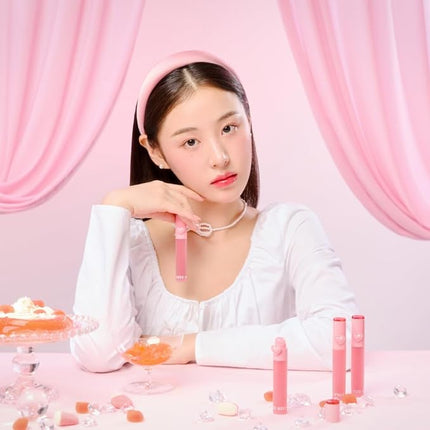 YNM Heart Jelling Tint, CHESTNUT JELLING, Silicone Lip Brush Included, K-Beauty, Non-Sticky, Moisturizing, Smudge-Proof, Korean Lip Tint, Long-Lasting, Vivid Color, 0.09 oz