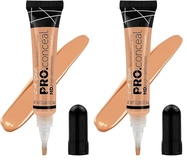 L.A. Girl HD Pro.Conceal, Creamy Beige GC973 (Pack of 2)