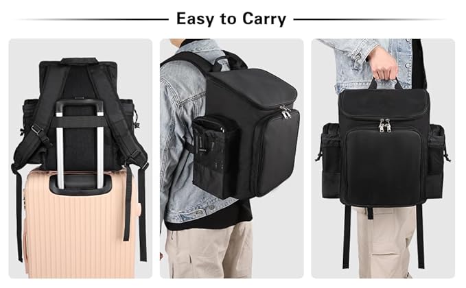 Hairstylist Traveling Bag, Large Capacity Barber Travel Backpack, Hairdresser Bag with Adjustable Dividers, Hair Tools Travel Case, Professional Cosmetology Bags for Supplies, Hair Stylist Must Haves