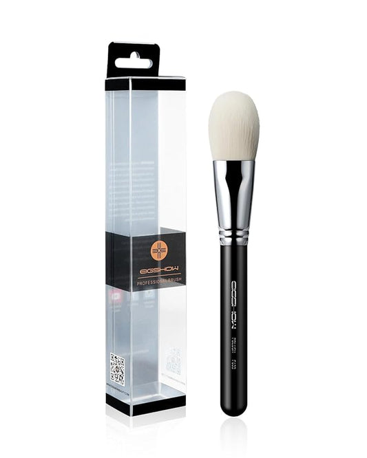 Blush Brush Setting Powder Liquid Blush Bronzer Brush for Ceram Loose Powder and Liquid Blush for Makeup Cheeks Synthetic Bristles Black (F633)