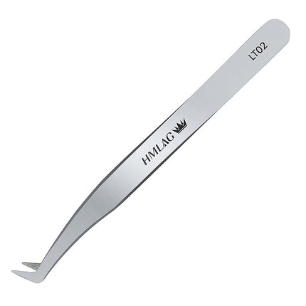 LASHVIEW Lash Tweezer, High Precision Stainless Steel Volume Eyelash Tweezers, Eyelash Extension Tweezers for Profissional Grafting lash Extension, LT02