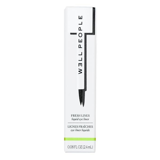 Well People Fresh Lines Liquid Eyeliner, Longwear Liquid Eyeliner For Precise Lines, Hydrating & Smudge-resistant Formula, Vegan & Cruelty-free, Black