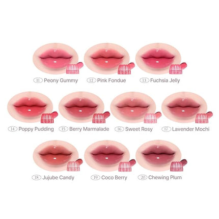 Dasique Chewing Glow Pot #11 Peony Gummy 0.14 oz | Buildable & Variety of Colors | Bouncy Texture | Dewy Jelly Glow | K-beauty