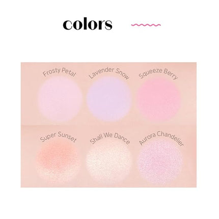 ETUDE Heart Pop Blush, Cool Berry Cheek Color, Natural Highlight & Glossy Finish, Lightweight Formula, Compact 0.2 oz – Squeeze Berry