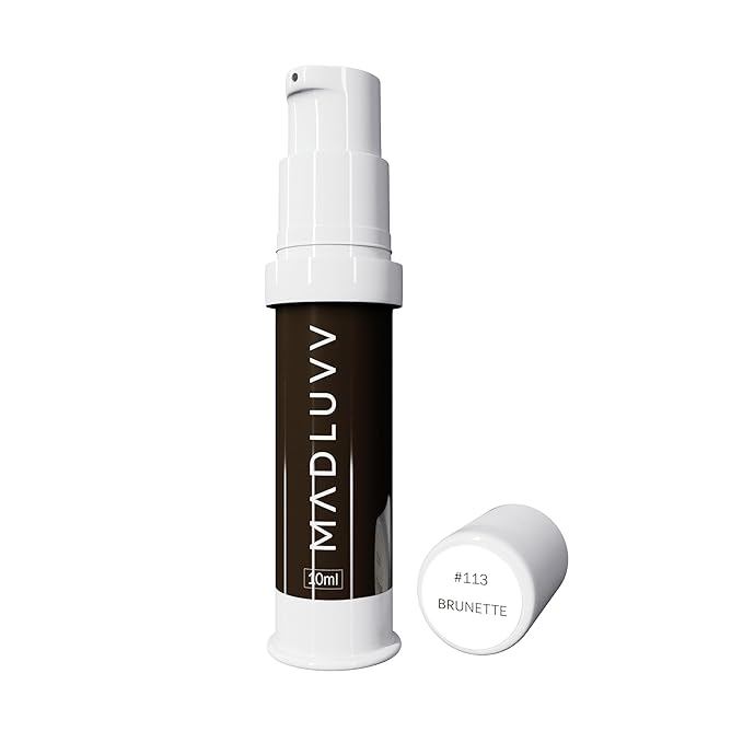 MADLUVV Professional Makeup Pigment for PMU Brow Artistry, Made in the USA, Vegan, Cruelty-free, Non-Toxic, Gel Consistency & High Retention - Brunette 113