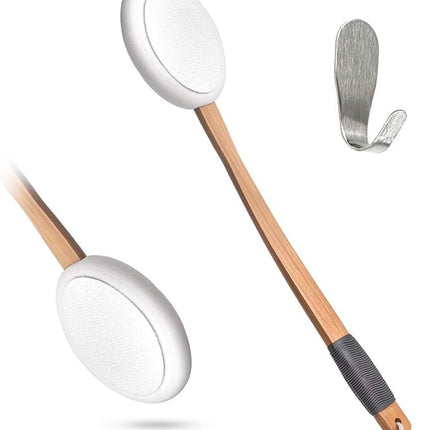 Toem® Lotion Applicator | Tea Tree Oil, Body Wash, Shower Gel, Tanning Lotion, Aloe Vera, Back Acne Solution, Self Applicator Pad | Includes 1 Back Lotion Applicator & 1 Hook (1 Pad)