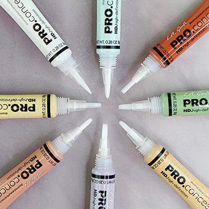 L.A. Girl Pro Conceal HD Concealer, Light Yellow Corrector, 0.28 Ounce (GC995)