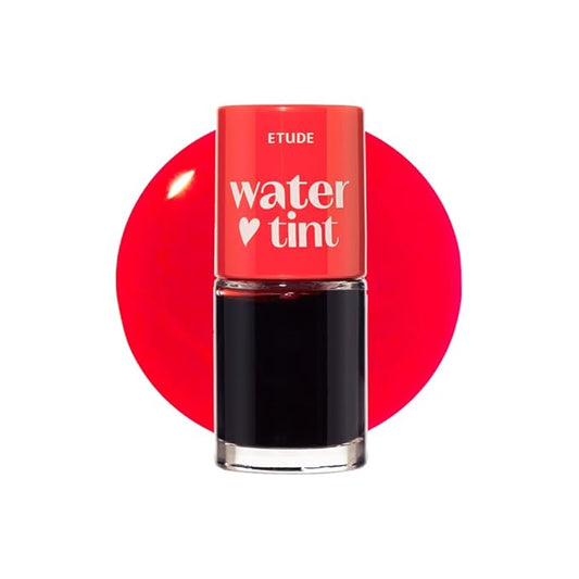 ETUDE Dear Darling Water Tint - Watermelon Ade (9g) | Vivid Color Lip Stain with Moisturizing Weightless & Non-sticky Finish Lip Stain | Smudge-proof Lip Tint | Korean Makeup, Kbeauty