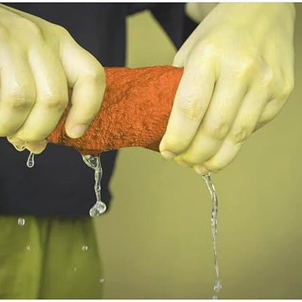 Softolle 100% Cotton Washcloths 24 Pack (12x12 Inches) Soft, Highly Absorbent Washcloth, Face Towels, Wash Cloths for Face, Ring Spun, Bulk Pack (Orange, 24 Pack)