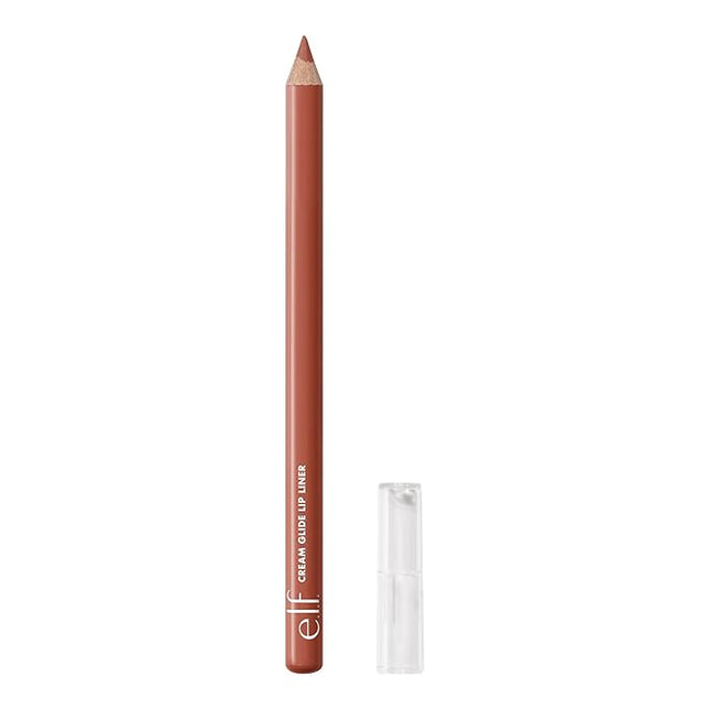 e.l.f. Cream Glide Lip Liner, Highly-Pigmented Pencil For Shaping & Sculpting Lips, Semi-Matte Finish, Vegan & Cruelty-Free, Mocha Move