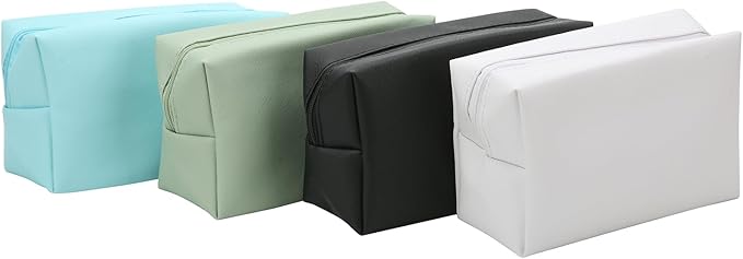 Bridesmaid Proposal Gifts Letter Cosmetic makeup bag bulk for Wedding Party Favors Bachelorette party decorations Toiletry Organizer Bag Makeup Case Gift (8, White)