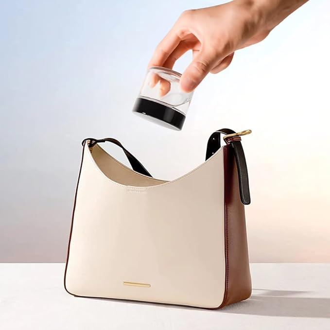 3 pack 2oz Glass Jars Round Empty Cosmetic Containers, Refillable Glass Jars with Lids for Face Creams, Lotions, Powders,Salves Ointments,Potravel Storage